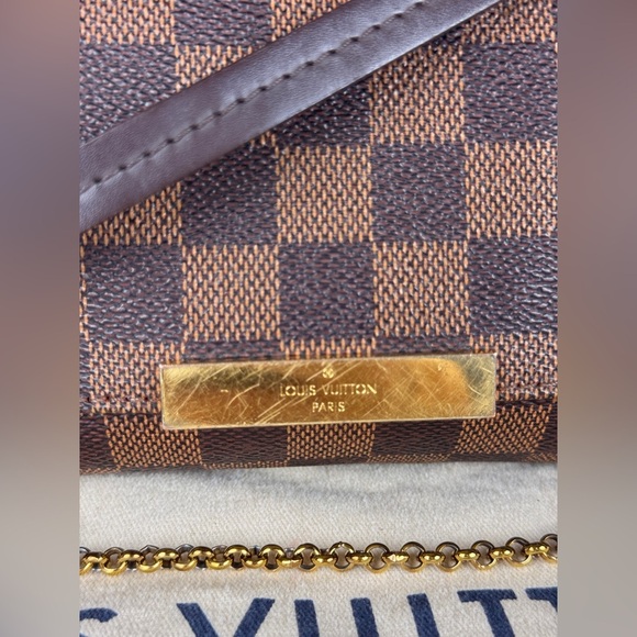 LOUIS VUITTON Favorite MM 2way Hand chain shoulder bag  Damier Ebene Used - Picture 4 of 13